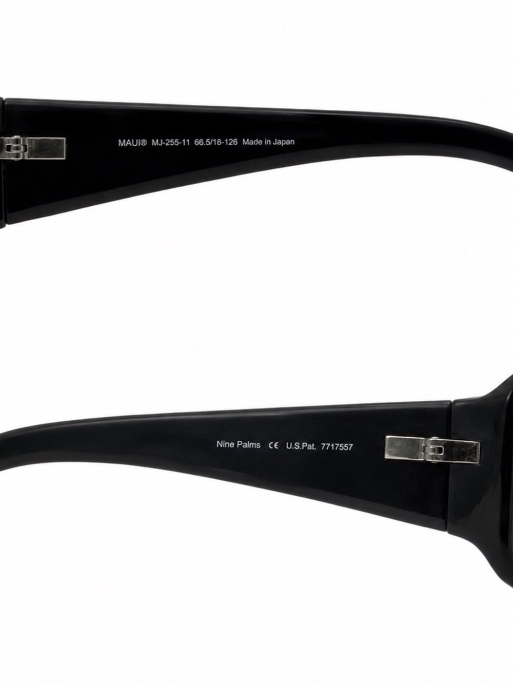 Maui Jim Black Sunglasses with Green Lenses - Picture 4 of 4